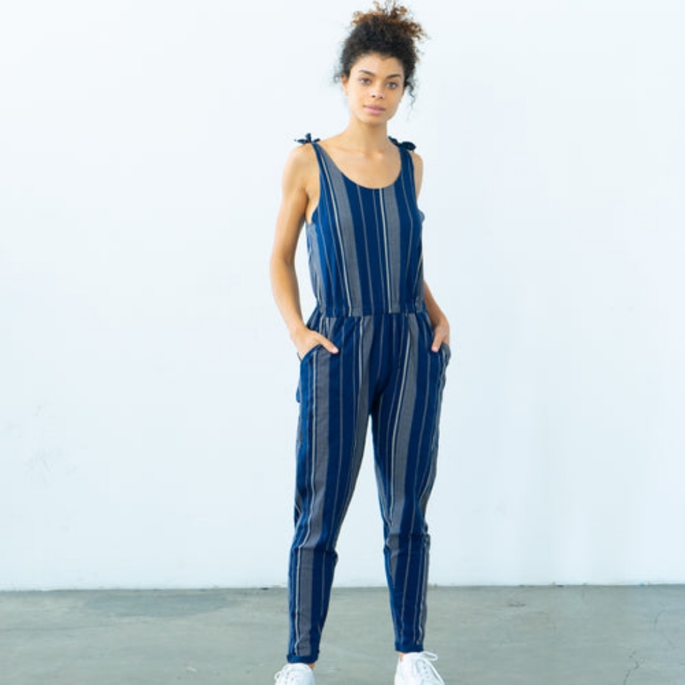 Striped jumpsuit
